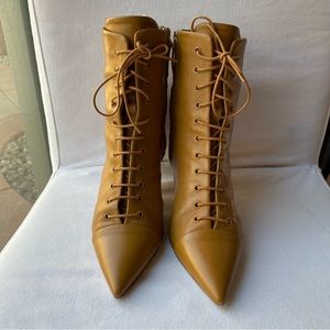 ZARA Leather Booties 7.5